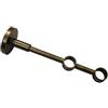 Gardinia Doppio Supporto con Piastra per Asta per Tende, Supporto per 2 aste, Chiuso, Kit Montaggio Incluso, Serie Chicago, 20 mm Diametro, Bronzo