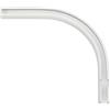 Gardinia Arco Destro, Prolunga per binari 13 mm, Alluminio, Bianco, 12 x 13 cm