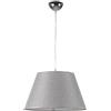 ONLI - lampada sospensione con paralume in tela colore grigio