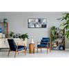 Angie Decoration Quadro, 40 x 80 cm Atlante Turchese Marino 40 x 80 cm Blu