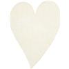 Petra's Bastel News Petra S News a hef2 2040 - 02 - 40 x Cuore Oblunghe Fai da 40 mm, Feltro Crema