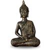 Zen Light Statua Buddha Thailandese - Statuetta decorativa Zen e Feng Shui - Porta un'atmosfera lenta e rilassante al vostro interno - Statua portafortuna color bronzo - Altezza: 21 cm - Zen'Light