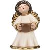 THUN, Iconico Angelo Cristina in Ceramica Decorata a Mano con Candela, Versione Maxi, Simbolo di Protezione e Amore, 43 cm h