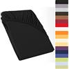 CelinaTex Perla - Lenzuolo con angoli elasticizzati per letto ad acqua, 120 x 200 - 130 x 200 cm, in jersey di cotone makò, 160 g/mq