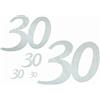 Petra's Bastel News 'Petra mestiere-notizie News 22 Pezzi Compleanno Numeri Set 30 Colori Articolo in Legno, Legno, Legno, 25 x 18 x 5 cm