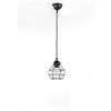 ONLI Spider Lampada a Sospensione Stile Industriale, E27, Nero, 15 x h 110 cm