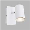 Briloner Leuchten - Faretto da Parete orientabile, compatibile con lampadina GU10 da max. 40 Watt, 1 Punto Luce in Stile Moderno ed Elegante, Lampada da muro per Soggiorno e Camera da letto, Bianco