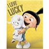 Despicable Me Pyramid International Cattivissimo Me 7,6 cm i Love Lucky Stampa su Tela 60 x 80 cm, Legno, Multicolore, 60 x 80 x 1.3 cm
