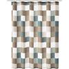 Kleine Wolke Tenda da Doccia Check 5270, 180 x 200 cm, Tortora