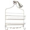 InterDesign iDesign Cero Portaoggetti Doccia, Largo, Metallo, Beige, 41.25x10.75x54.75 cm