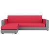Eiffel Textile Paris Chaise Longue - Copridivano sinistro 280 x 195 x 2 cm rosso