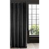 Eurofirany ria Tenda Oscurante, Tenda con Occhielli - 1 pz, Tenda Extra Lunga, Elegante, Tinta Unita, Soggiorno, Camera da Letto, Densità 290 g/m², 140x250 cm, Nero