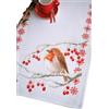 VERVACO Centrotavola Punto Croce con Tela Aida Robin Biancheria da Tavola Set Fai da Te Creativo Punto Croce Contato Kit 32 x 84 cm Hobby Creativi Adulti Casa Decor Cross Stitch Runner