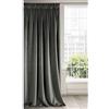 Eurofirany RIA Tenda Oscurante con Fettuccia Arricciatenda - Extra Lunga, Elegante, Tinta Unita per Soggiorno, Camera da Letto, Densità 290 g/m², 140x270 cm, Grigio Grafite