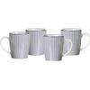 Ritzenhoff & Breker Tazza di caffè Set di Royal Makoto, 4 Pezzi, 350 ML, in Porcellana, Bianco e Blu