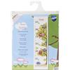 VERVACOKit Punto Croce Contato L'Albero dei Piccoli Gufi Tabella di Crescita Decorativi per Pareti ca. 18 x 70 cm Set Fai da Te Creativo Adulti Ricamo Casa Decor Kit per Hobby Cross Stitch