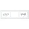 Deknudt Frames S66KC6-10.0X15.0 - Cornice portafoto a 3 vani, per Foto 10 x 15 cm in Formato Orizzontale, Colore: Bianco 71 x 24 x 2 cm