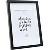 Deknudt Frames S40AK2-P1-20.0X30.0 - Portafoto Basic con passpartout, con modanatura alta, in legno/MDF, 32,4 x 22,4 x 2,96 cm, colore: nero
