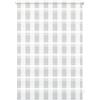 GARDINIA Doppia tenda a rullo con morsetto di fissaggio o adesiva, Doppia tenda a rullo/ Tenda a rullo con catenella laterale, Trasparente e con strisce opache, Kit di montaggio incluso, Bianco a scacchi, 60 x 150 cm (LxA)