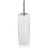 kela Scopino bianco opaco con contenitore 36,5 cm, scopino MARTA con testina intercambiabile, set scopino WC