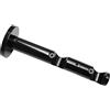 GARDINIA Supporto a Doppio Binario con Piastra per Asta per Tende, Supporto per 2 aste, Aperto, Kit Montaggio Incluso, Serie Chicago, 20 mm Diametro, Nero