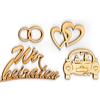 Petra's Bastel News 'Petra S-News a szh14s20 Legno Set Creativo Wir heiraten, 4 Diverse Fantasie, Set di 20, 5 Pezzi
