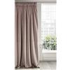 Eurofirany RIA Tenda Oscurante, Tenda con Fettuccia Arricciata - 1 pz, Extra Lunga, Elegante, Tinta Unita, Soggiorno, Camera da Letto, Densità 290 g/m², 140x270 cm, Rosa Cipria