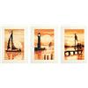 VERVACO Kit Punto Croce Contato Set Tramonto da 3 Biglietti con Finestra per Punto Croce 10,5 x 15 cm Set Fai da Te Creativo Adulti Ricamate Accessori per Lavoretti Creativi