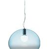 Kartell Fl/Y Lampada a Sospensione, Confezione da 1 Pezzo, Celeste Trasparente