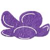 Petra's Bastel News Petra S News a-blf2904 - 43 Fai da 50 x Mezzo Fiore 40 mm, Feltro Colore Lilla