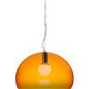 Kartell FL/Y Lampada a Sospensione E27, 15 W, Arancio, Diametro 52 cm