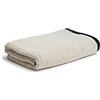 Möve Eden Melange - Asciugamano, 50 x 100 cm, 90% cotone, 10% lino, colore naturale/nero