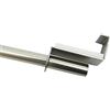 Gardinia 2619 - Bacchetta a pressione per tende, Ø 9 mm, in metallo, larghezza regolabile 120-160 cm, colore: Titanio
