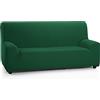 Martina Home Tunez, Copridivano elastico, Tela (50% poliestere, 45% cotone, 5% elastan), Bottiglia Verde, 4 Posti (240-270 cm larghezza)