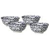 Ritzenhoff & Breker Set Royal Sakura, 4 Pezzi, 15,5 cm Diametro, 650 ML, in Porcellana, Bianco e Blu