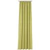 Neutex for you! Deko Trends Xenia 6237021 617 - Tenda con fettuccia arricciata, plastica, Verde, 245 x 137 x 0.1 cm