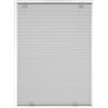 Gardinia Plissettata Solo con Ventose, Tenda Pieghevole Opaca, Parti per Il Montaggio Incluse, 2 Binari in Alluminio, Grigio, 100 x 130 cm (LxH), Metallo