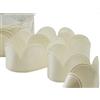 Furlanis - Nastro Margherita Portaconfetti, taffettà, Bomboniere e Confezioni, Tessuto Italiano - Avorio, 90 Pezzi da 5 Petali, 50 mm x 25 m