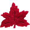 Petra's Bastel News Petra S bastel News a laf1004 - 28 strame Decorazione, 100 x Foglia d' Acero 40 mm, Feltro/Rosso