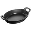 STAUB Sur la Table Minis Pirofila Ovale, Ghisa, Nero, 21 cm