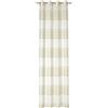 Deko Trends Cara 77 - Tenda con Occhielli, Poliestere, Crema, 245 x 140 cm