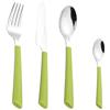 Esmeyer Jane - Set da 24 Posate Jane in Acciaio Inox 18/0 Lucido, Manici in plastica Colore: Verde