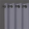 Soleil d'ocre OSCURANTE Tenda con Occhielli, Grigio, 140 x 250 cm