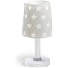 Dalber Lampada da tavolo o comodino per bambini Stars stelle Grigio