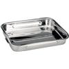 IBILI Roasting pan Bistro 31x24 cm of Stainless Steel, Silver, 31 x 24 cm
