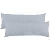 aqua-textil Classic Line Federa Set da 2 Cerniera Cotone 40 x 200 cm Grigio Argento