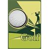 Schatzmix Blechschild Golf Golfball Golfer Metallschild 20x30 Deko Tin Sign Targa di Metallo da Parete, Lamiera, Multicolore, 20x30 cm
