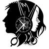 Instant Karma Clocks | Orologio Parrucchiere Uomo Donna | Design Moderno Barbiere | Idea Regalo per Hairstylist e Barber Shop