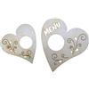 Petra's Bastel News 'Tavolo Petra S Kit Creativo News a ms18sr18 13 Pezzi Set di Decorazioni in Legno, Cuore con Tribale, Composto da 3 Menu e 10 Porta-Tovagliolini