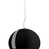 Kartell FL/Y Lampada a Sospensione E27, 15 W, Nero Lucido, Diametro 52 cm